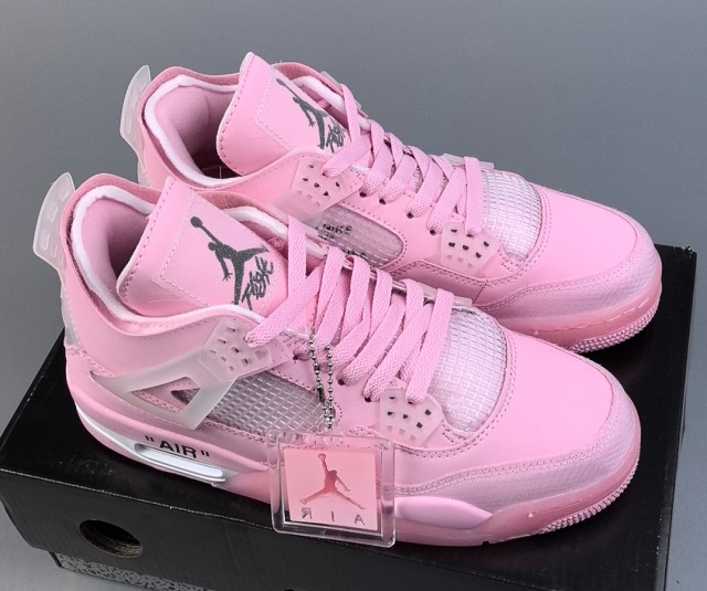 Women Jordan Shoes 4 Grade AAA Sail Pink